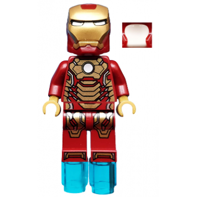 iron man - mark 42 armor white head foot repulsors