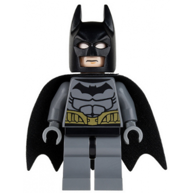 batman - dark bluish gray suit gold belt dark bluish gray hands