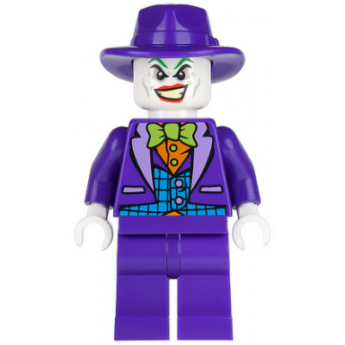 the joker - medium azure vest lime bow tie dark purple fedora