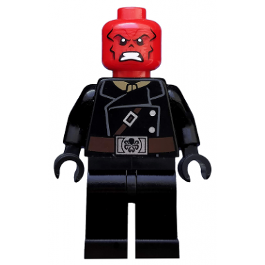 red skull - dark brown belt