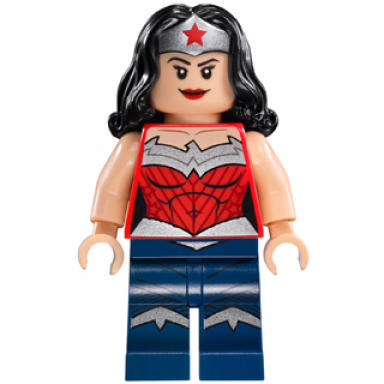 wonder woman - silver tiara dark blue legs