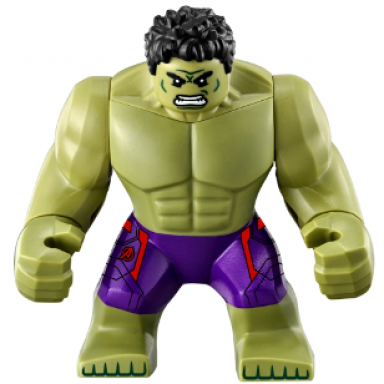 hulk - giant dark purple pants with avengers logo