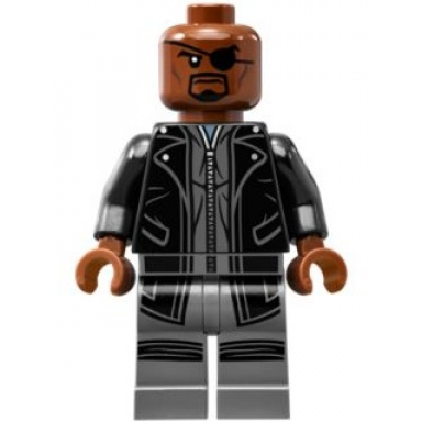 nick fury - leather trench coat