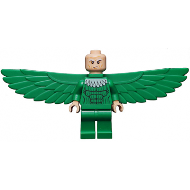 vulture green costume and falcon wings