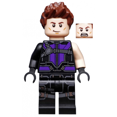 hawkeye - black and dark purple suit