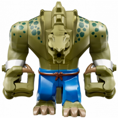 killer croc with blue pants and claws