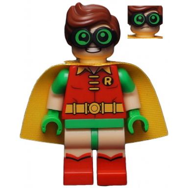 robin - green glasses frown eyebrows raised pattern
