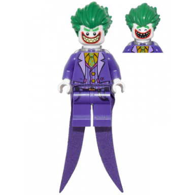 the joker - long coattails smile with pointed teeth grin neck bracket