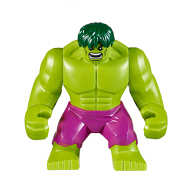 hulk - giant magenta pants dark green hair