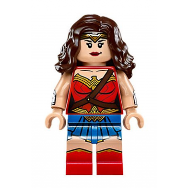 wonder woman - red torso blue skirt