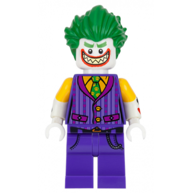 the joker - striped vest shirtsleeves smile with pointed teeth grin