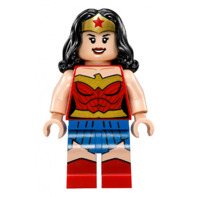 wonder woman - gold tiara blue skirt