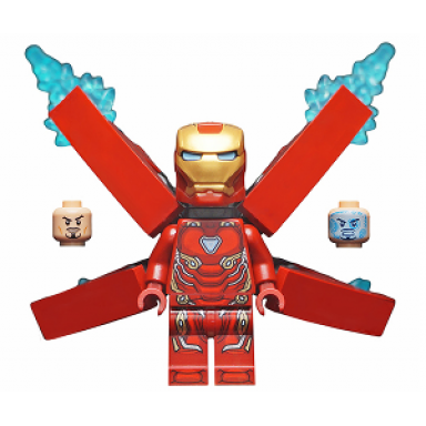 iron man - mark 50 armor small helmet visor wings without stickers