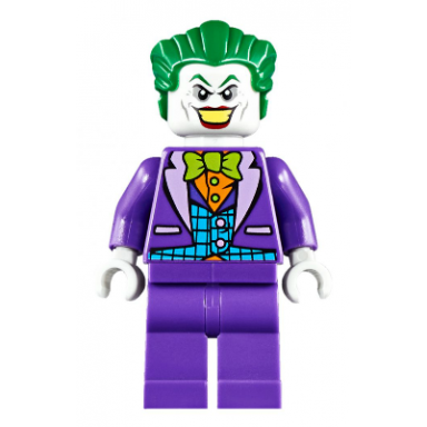 the joker - medium azure vest lime bow tie large smile frown