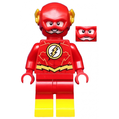 the flash - gold outlines on chest and yellow boots