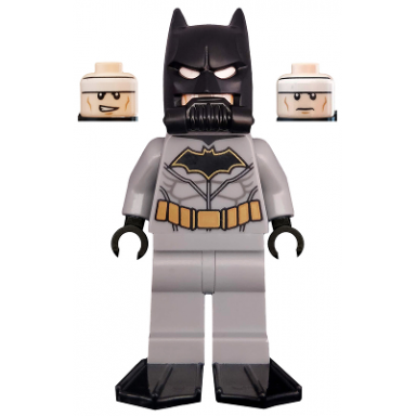batman with flippers and scuba mask