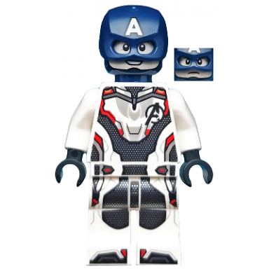 captain america - white jumpsuit helmet