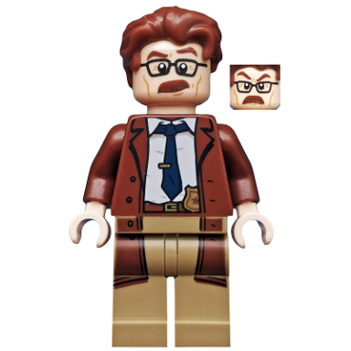 commissioner gordon - reddish brown hair and coat