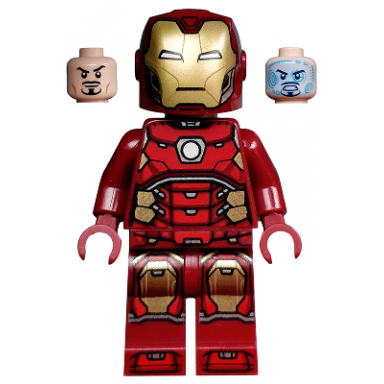 iron man - silver hexagon on chest