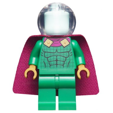 mysterio - light aqua head trans-clear helmet