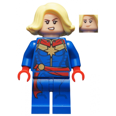 captain marvel - bright light yellow hair