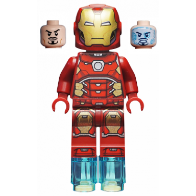 iron man - silver hexagon on chest foot repulsors