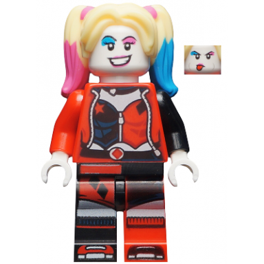 harley quinn - bright light yellow hair jacket open corset