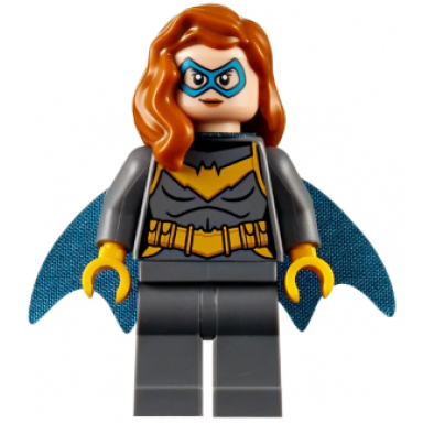 batgirl - minifigure dark bluish gray suit rebirth