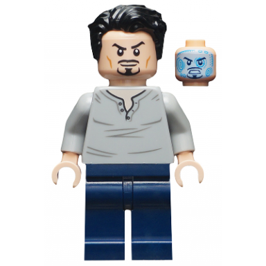 tony stark - open neck shirt