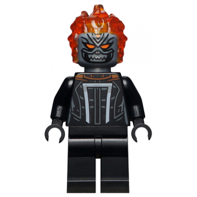 ghost rider roberto robbie reyes - flat silver head