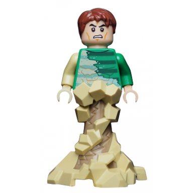 sandman - green outfit tan sand form with swirling base