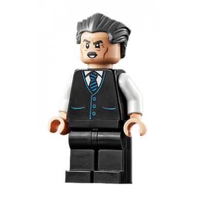 j jonah jameson - vest with striped tie swept back hair