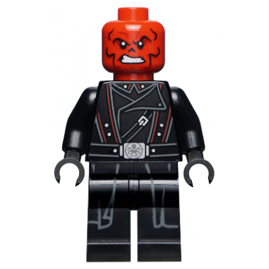 red skull - printed legs