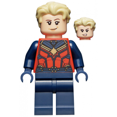 captain marvel carol danvers - tan hair swept back
