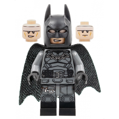 batman - dark bluish gray suit black belt black hands spongy cape with 1 hole black boots