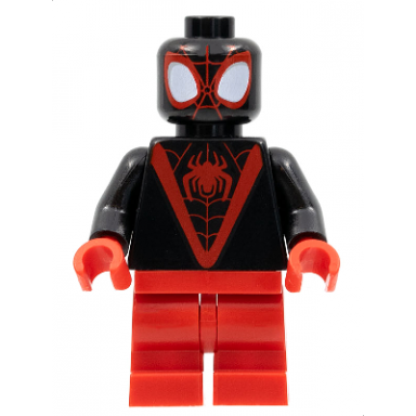 spider-man miles morales - red medium legs red spider logo