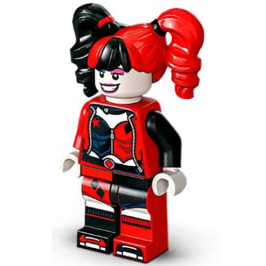 harley quinn - pigtails dark azure and dark pink eye shadow