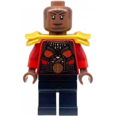 okoye - red top shoulder armor