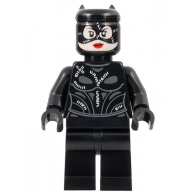 catwoman - black stitched suit and mask