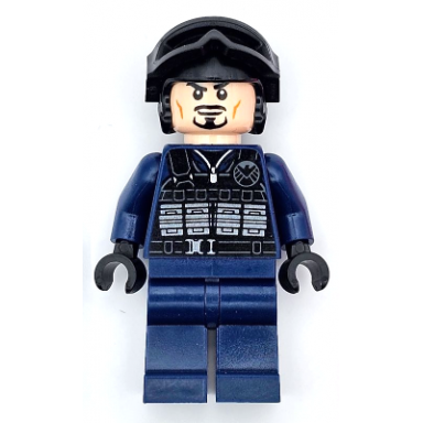 shield agent - tony stark tactical vest black helmet and goggles