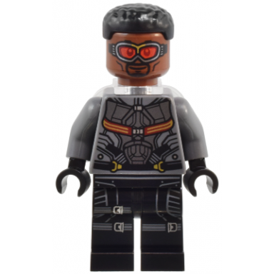 falcon - dark bluish gray and black suit printed legs
