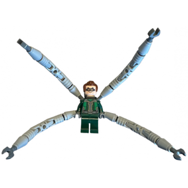 dr octopus otto octavius doc ock - dark green suit mechanical arms with hinges