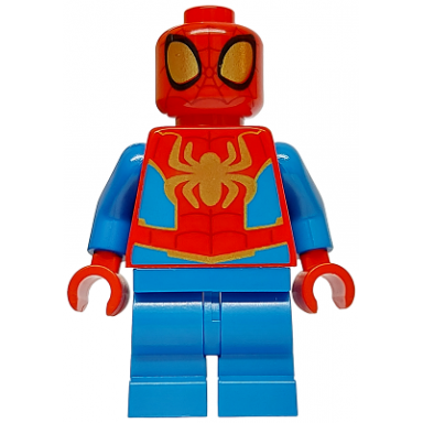 spidey spider-man - medium legs gold spider logo