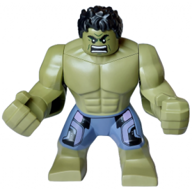hulk - giant sand blue pants with lavender panels raging