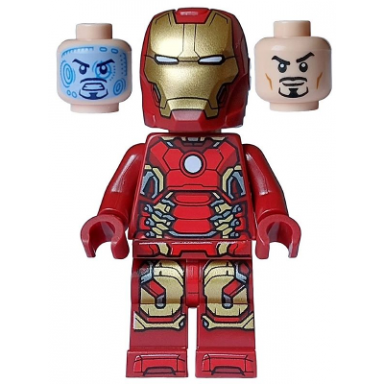iron man - mark 43 armor light nougat head