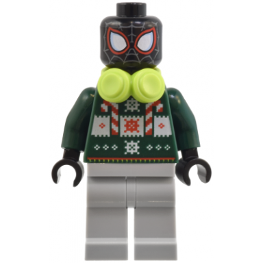 spider-man miles morales - holiday sweater headphones