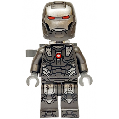 war machine - pearl dark gray and silver armor with neck bracket ingot and plate with clip