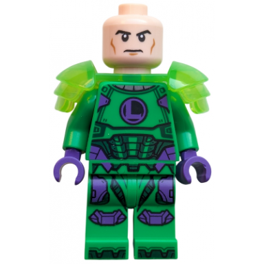lex luthor - bright green armor shoulder pads