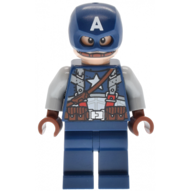 captain america - dark blue suit with strap