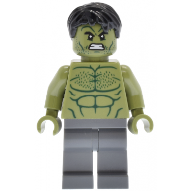 hulk - minifigure dark bluish gray legs